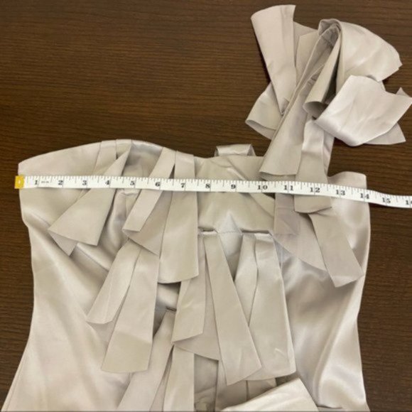 Rare Opulence Origami Dress in Gray. UK 8. Approximately US size 4. - Picture 8 of 12